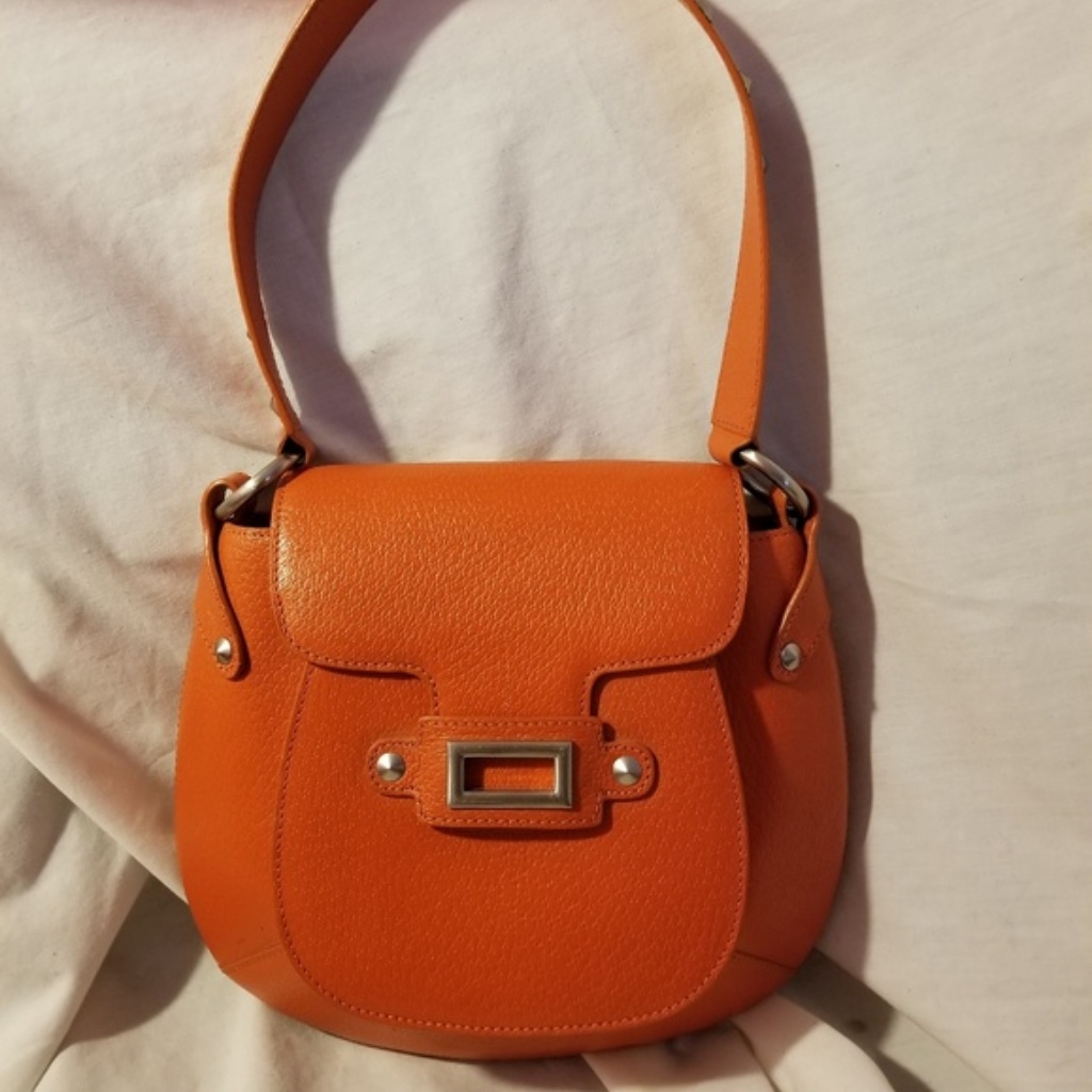 Vintage Nwd Cynthia Rowley Clementine Leather Saddle Bag